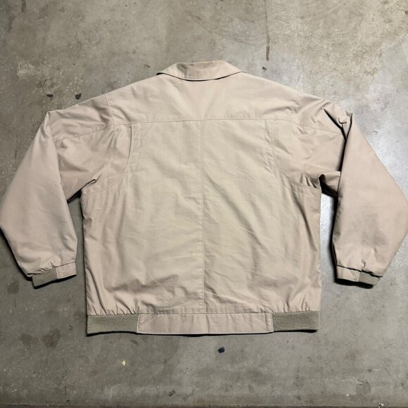 London Fog Khak(ease) Mens Beige Jacket bomber insulated vest chore field coat L - Picture 13 of 13